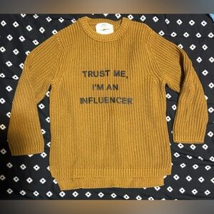 🎉HP🎉Zara kids knit collection brown sweater - size 5/6